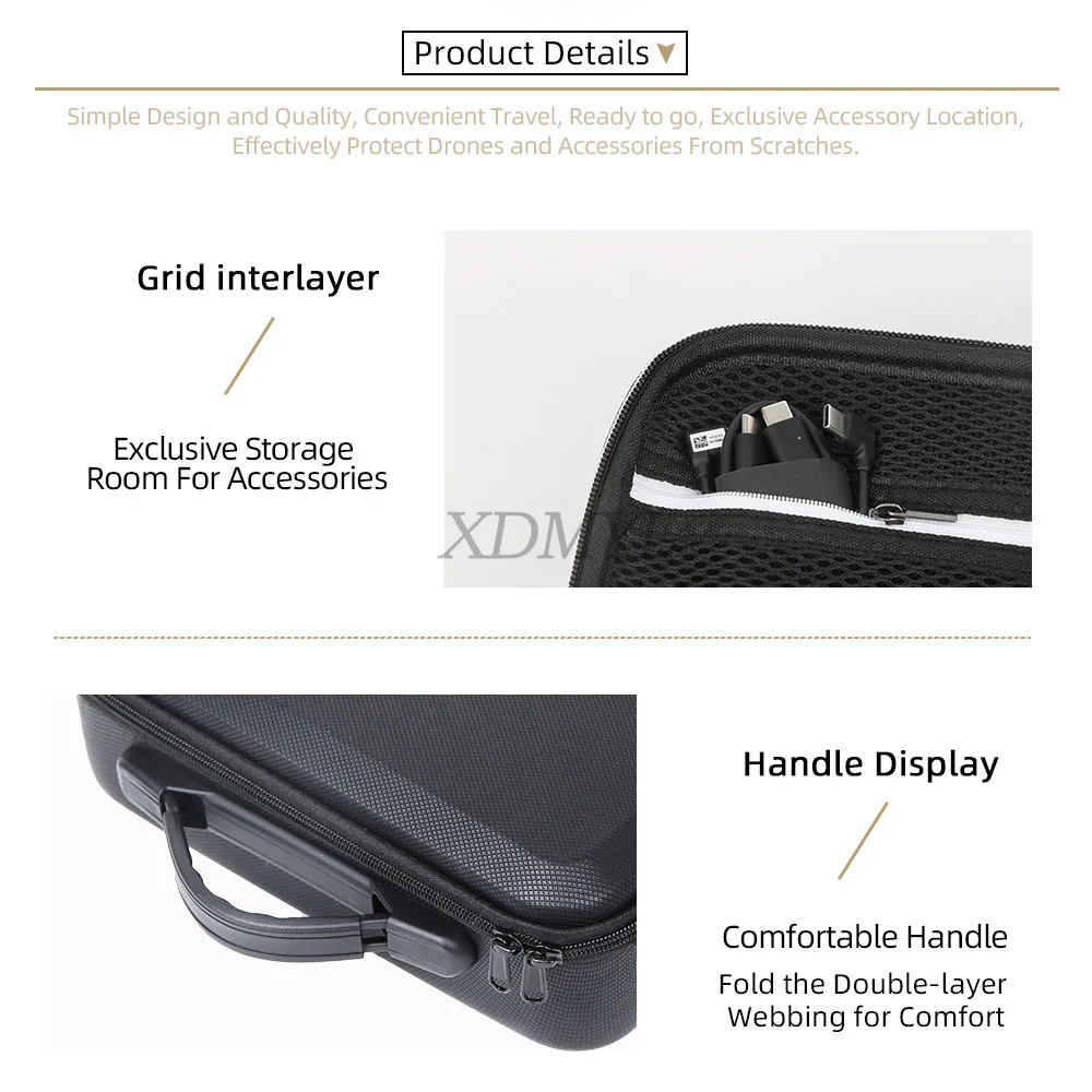 DJI Neo 2 드론용 휴대 케이스 충격 방지 보호 케이스 DJI RC N3 리모컨용 PU 숄더백