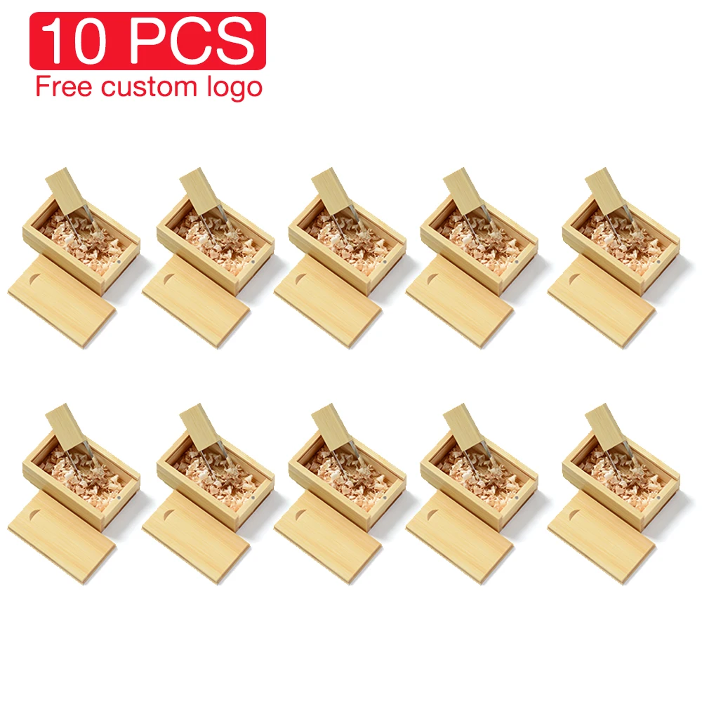 mobile pen drive JASTER 10pcs Maple Crystal U Disk Free Customized Logo Memory Stick Wooden Pen Drive USB 16GB 32GB 64GB 128GB Wedding Gift 128 gb pen drive USB Flash Drives