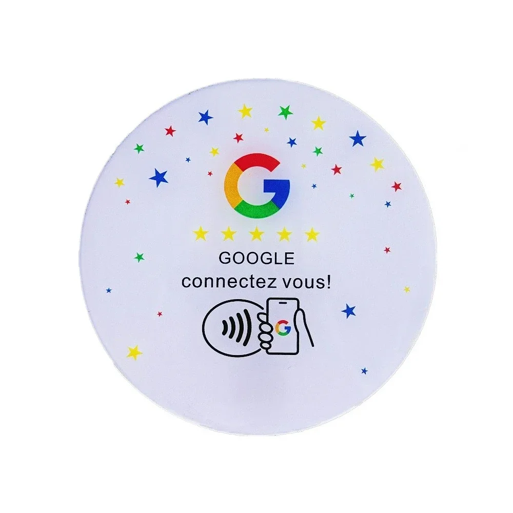 Programmable NFC Round Card for Enhanced Brand Display