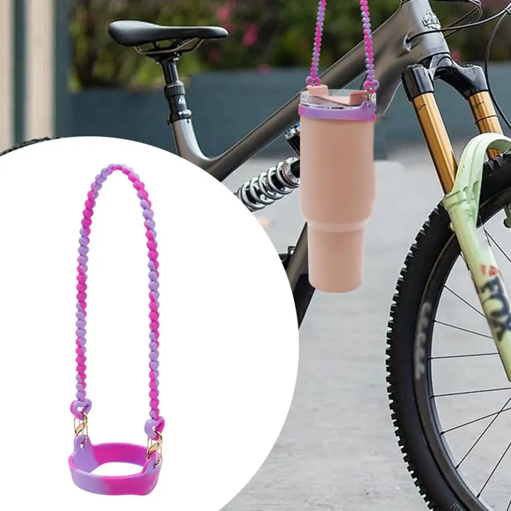 Silicone Water Bottle Carrier Holder Strap Anti Slip