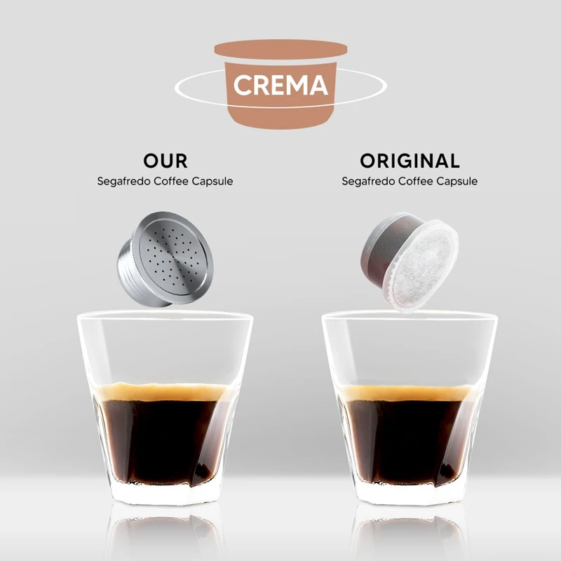 Capsula Per Caffettiera Espresso Ricaricabile In Acciaio Inossidabile Per Cialde Di Caffè Con Filtro Riutilizzabile Per Macchina Segafredo