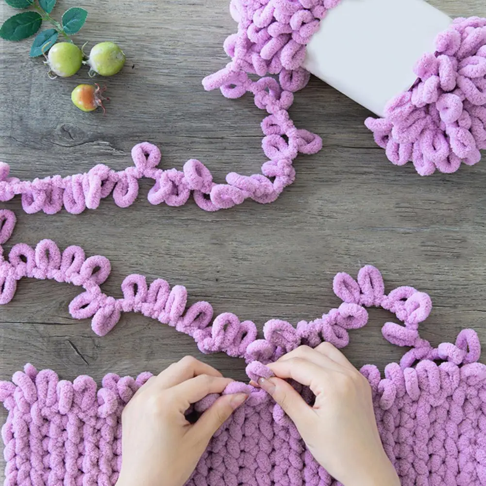 1 Roll Excellent Finger Looping Yarn Breathable Anti-pilling Thread Group Woven Doughnut Ear Yarn Finger Loop Line