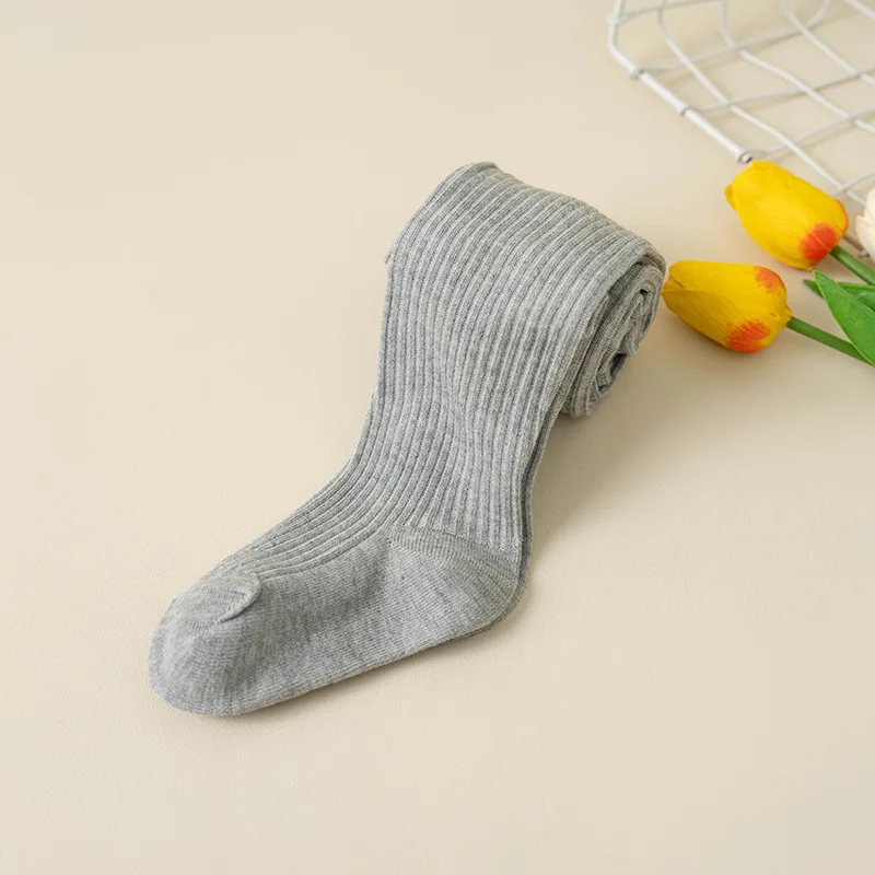 Cotton Colored Tights For Children Toddler Girls Boys White Black Knit Pantyhose Kids Socks Newborn Infant Baby Warm Stockings