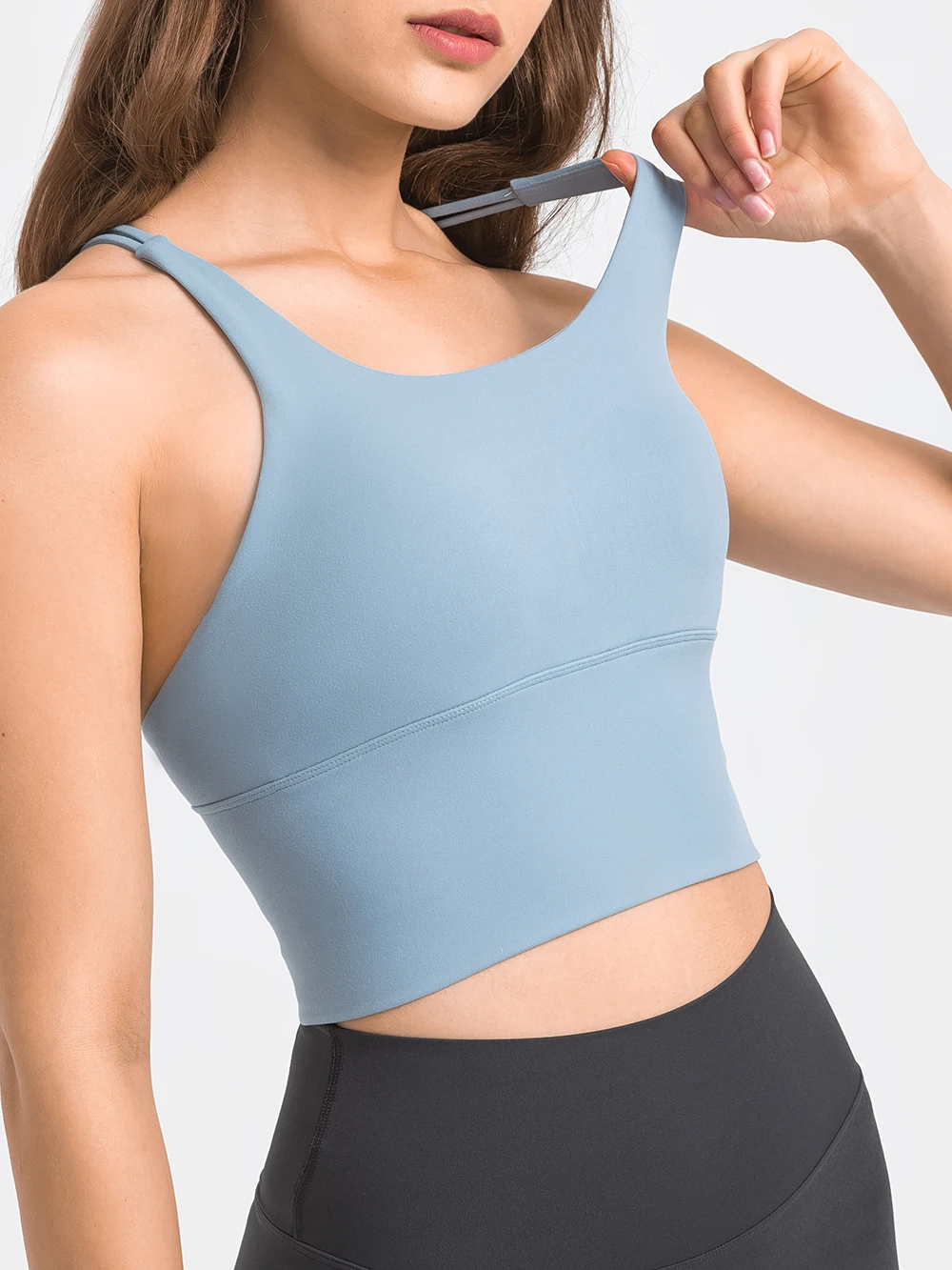 Nepoagym BREATHE Women Cross Back Sports Bra High Impact Workout Bra Women Fitness Bra Yoga Bra Padded Push Up Bra