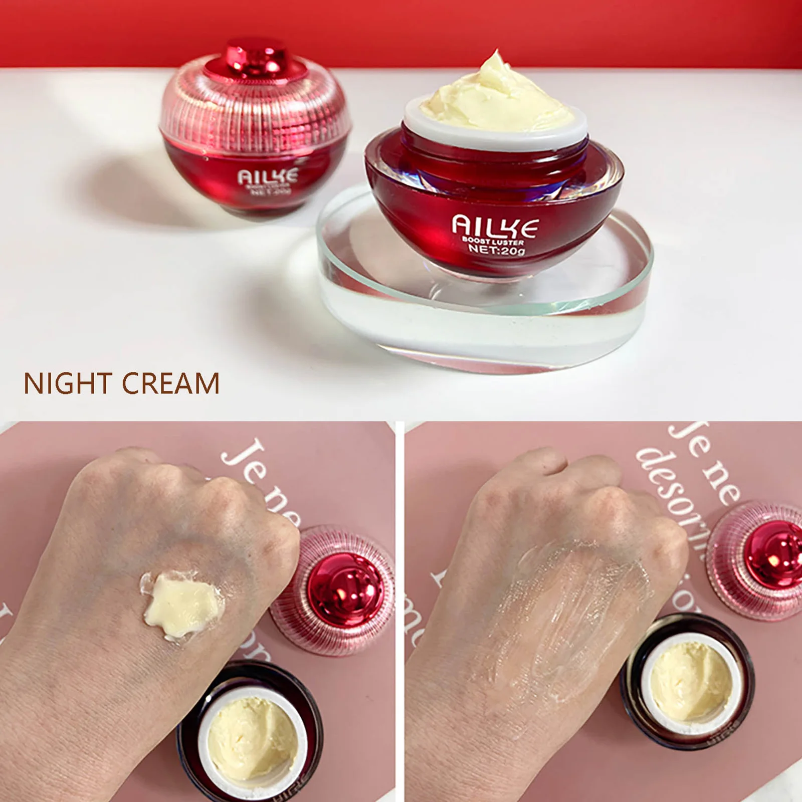 AILKE Lightening Face Cream, Remove Dark Spots, Wrinkles, With Hyaluronic acid, Moisturizing, Even Skin Tone for All Skin Types