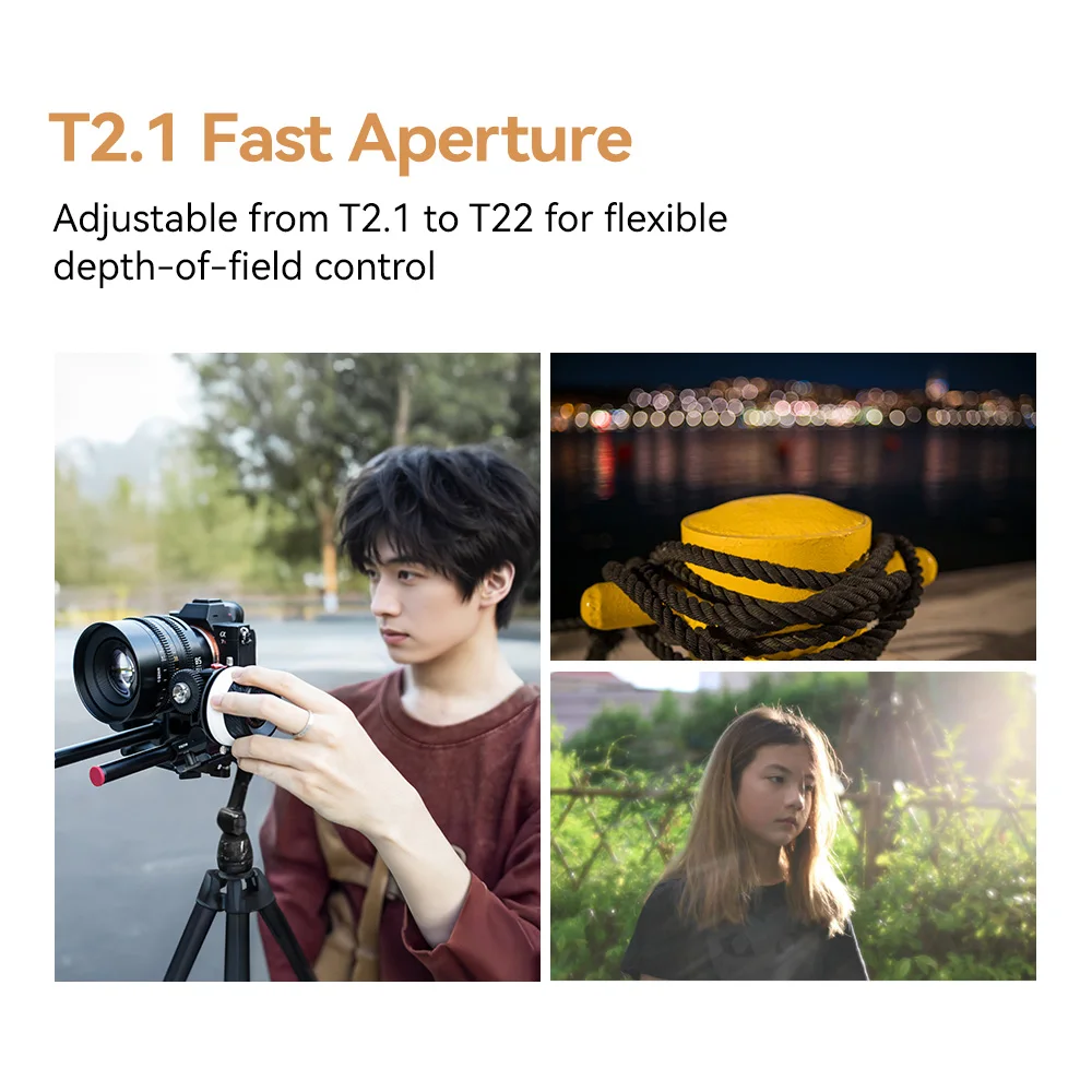 TTArtisan MF 35mm 50mm 85mm T2.1 풀프레임 시네 렌즈 듀얼 보케 버블 & 소프트 효과 ( E, 니콘 Z, 캐논 RF, L 마운트용)