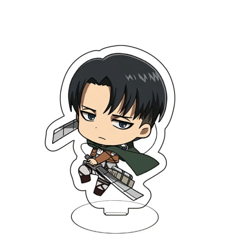 Фото Акриловая подставка для аниме-фигурки Attack On Titan, модельная тарелка, держатель для настольного декора, вывеска, брелок, рождественские подарки, 8 см №4