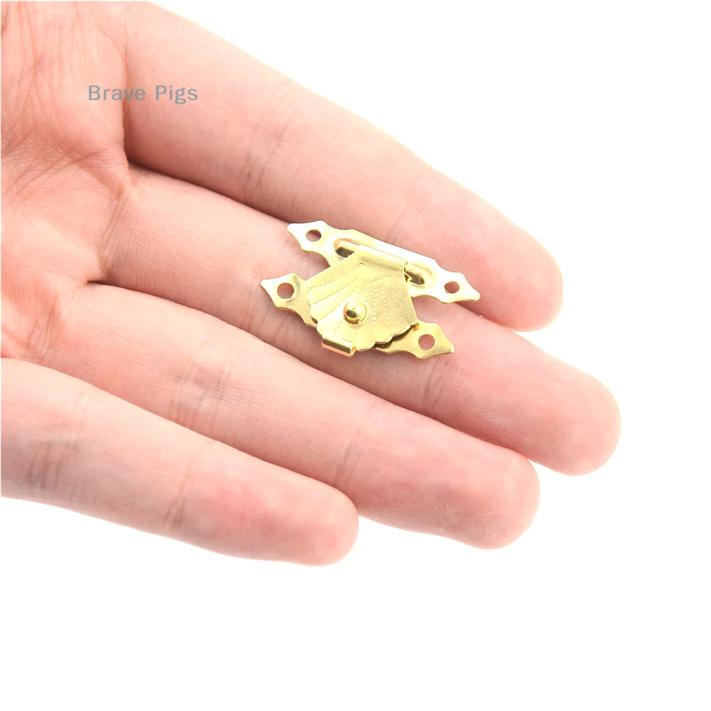 Description Picture 5 of itemAntique Wooden Case Hasp Jewelry Gift Box Decorative Hasp Latch For Furniture Jewelry Gift Box Decorative Hasp Latch Antique