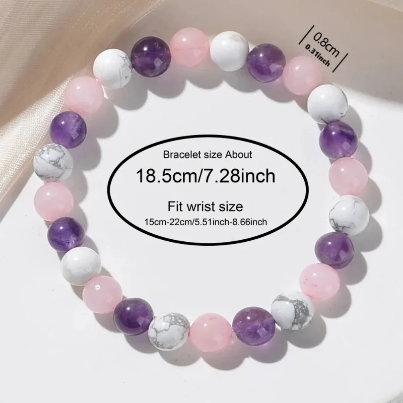 Natural Stone Triple Color Unisex Design for Men And Women Bracelet