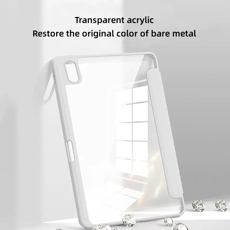 Glandotu Custodia Per Huawei MatePad T10 / T10s – Cover In Pelle PU Con Supporto Regolabile E Pennino Incluso, Grigio