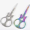 Stainless Steel Eyebrow Scissors Guitar Shaped  Cosmetic Tools Home Made Hand 1