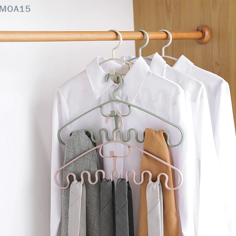 

1PC Waves Multi-port Support Hangers for Clothes Drying Rack Multifunction Plastic Clothes Rack Drying Hanger Storage Hangers