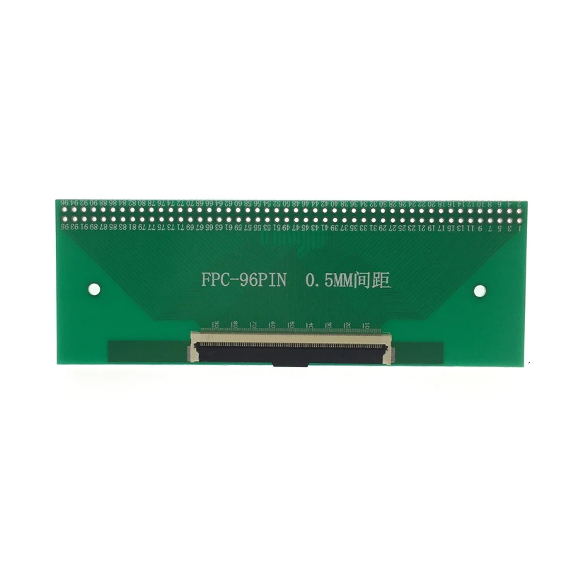 FPC/FFC 어댑터, Ln-라인 96 핀 피치 LCD 베이스 테스트 보드, 유리 섬유 FR-4, 0.5mm-2.54mm, 1 개