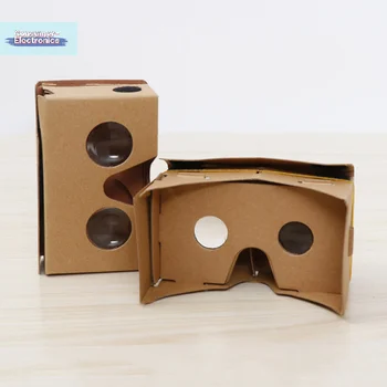 【1 set di occhiali per realtà virtuale 3D Google Cardboard per Android NUOVO modello fai-da-te che trasforma il tuo dispositivo in un grande schermo】