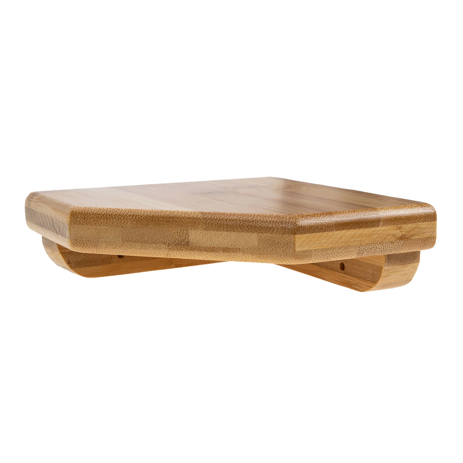 

1 Set Corner Wall Shelf Punch Free Bamboo Wall-mounted Floating Corner Shelf