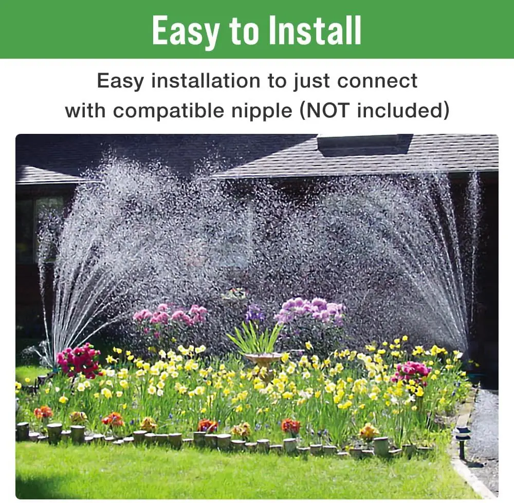 Description Picture 3 of itemGarden Hose Sprinkler Head 2000 Mesh Universal Nozzle Sprayer for Nursery Flower Watering Gun Home Gardening Tools and Equipment