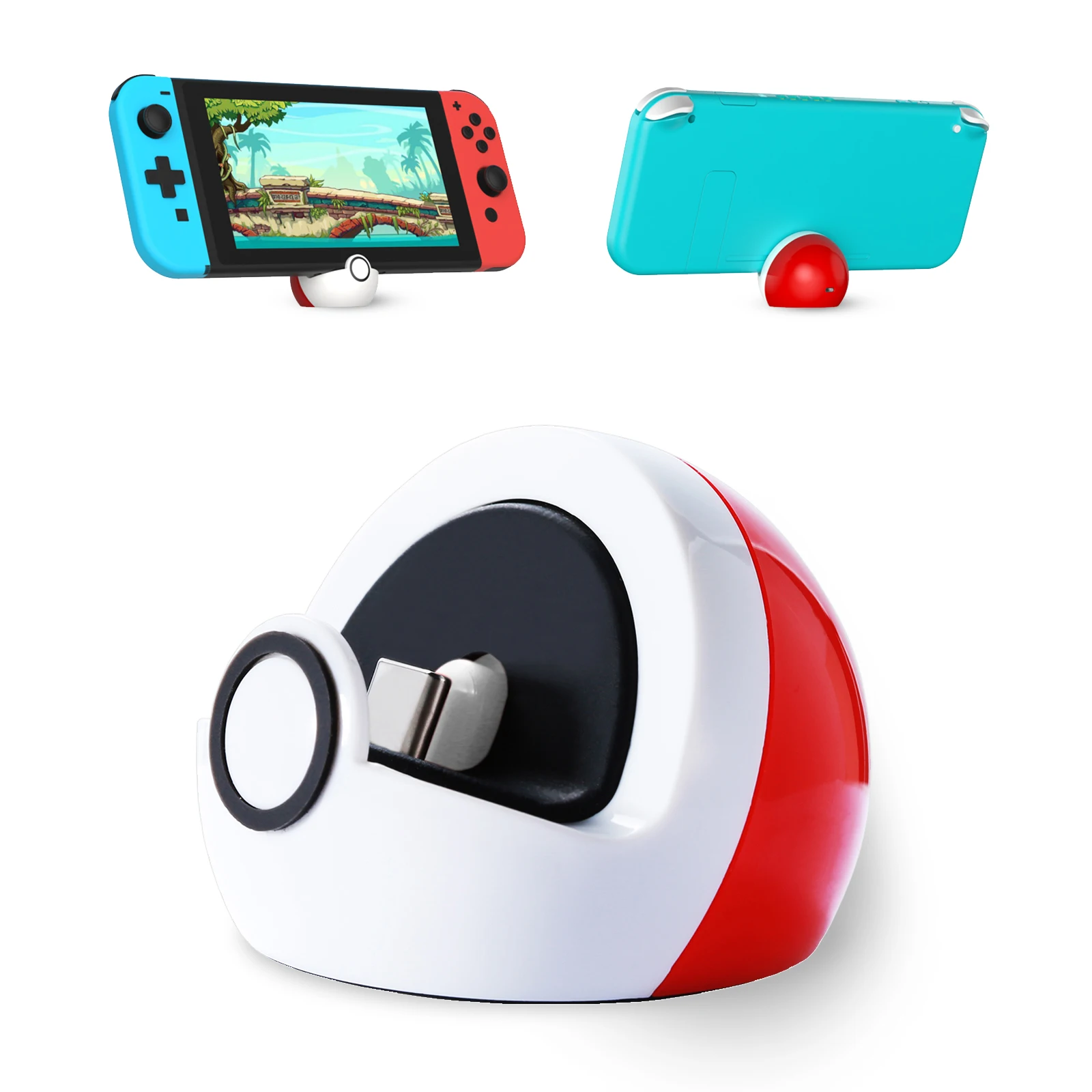 SIWIQU Portable Tiny Charging Stand For Nintendo Switch/Switch Lite/Switch OLED,Type-C Port Switch Game Accessorie,No Projection