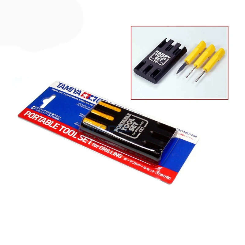 

3-in-1 Tamiya 74057 Model Craft Tools Portable Tool Set for Drilling, Drilling Tools Set for RC Model