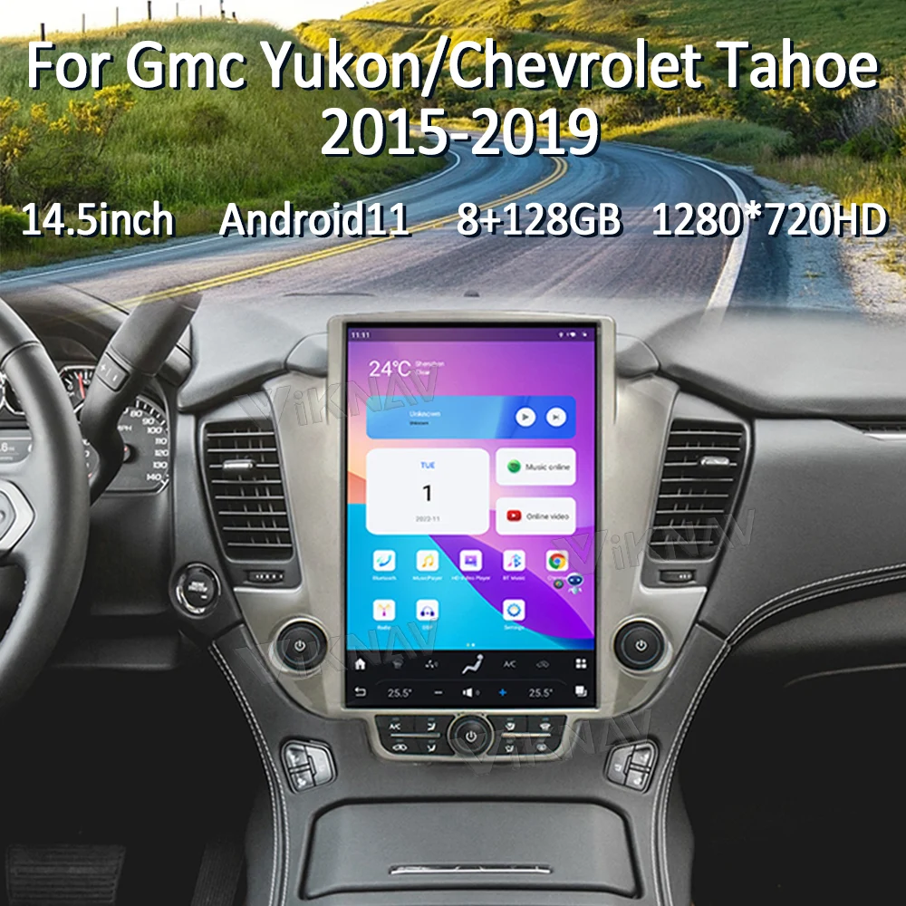 Viknav Android Car Radio For Chevroler Suburban Tahoe GMC Yukon 2014-2020
