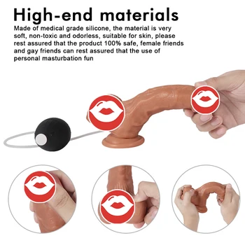 Remote Control Penis Squirting High Realistic Dildo Soft Real Man Dildo for Woman Sex Toy for Adults 18 Dropship 4