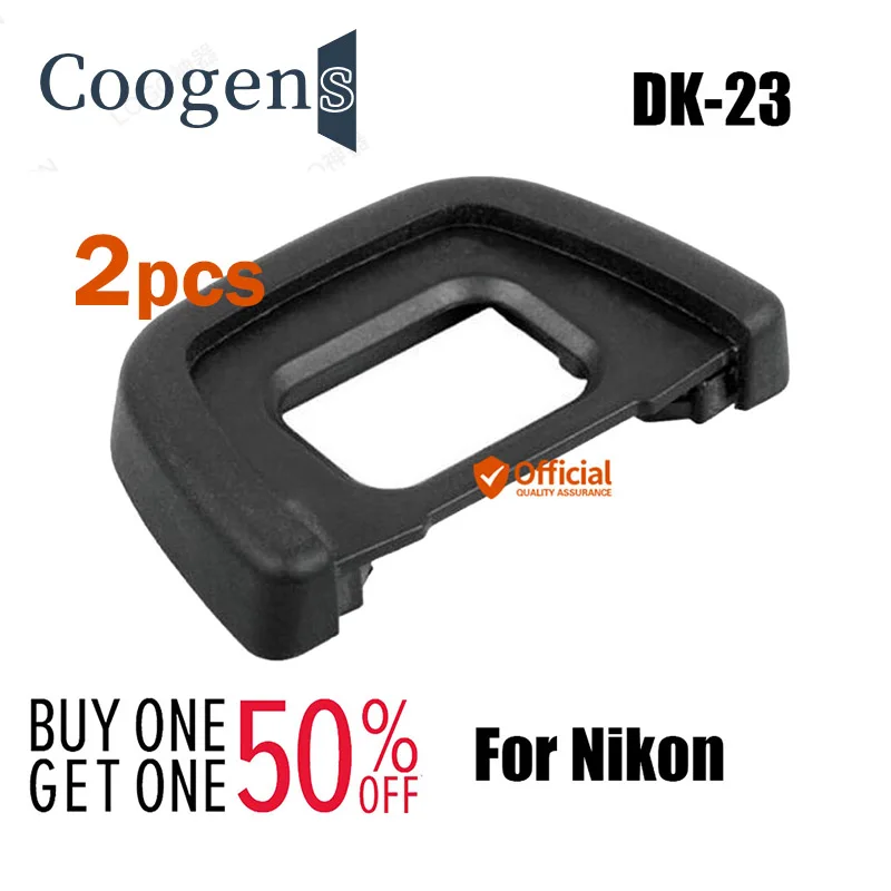 2 Pz Dk-23 Eyecup Oculare Per Nikon F80 F65 F55 Fm10 D100 D200 D300S D600 D610 D700 D750 D7000 D7100 D90 D80 D70S D70 Fotocamera
