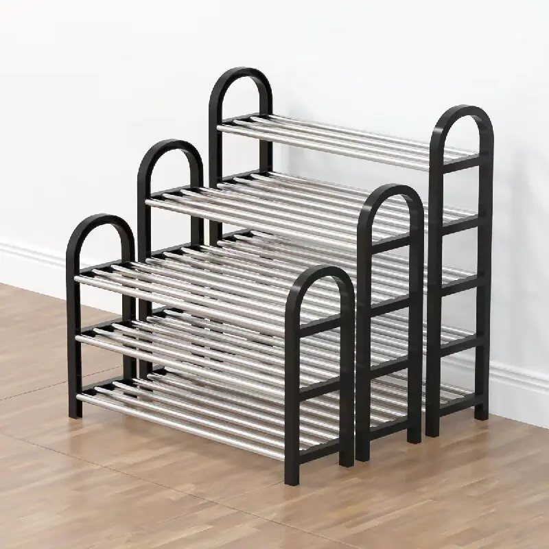 Multi Layer Minimalist Shoe Rack Metal Small Modern Entrance Shoe Rack Portable Sleek Men Armarios De Dormitorio Home Furniture