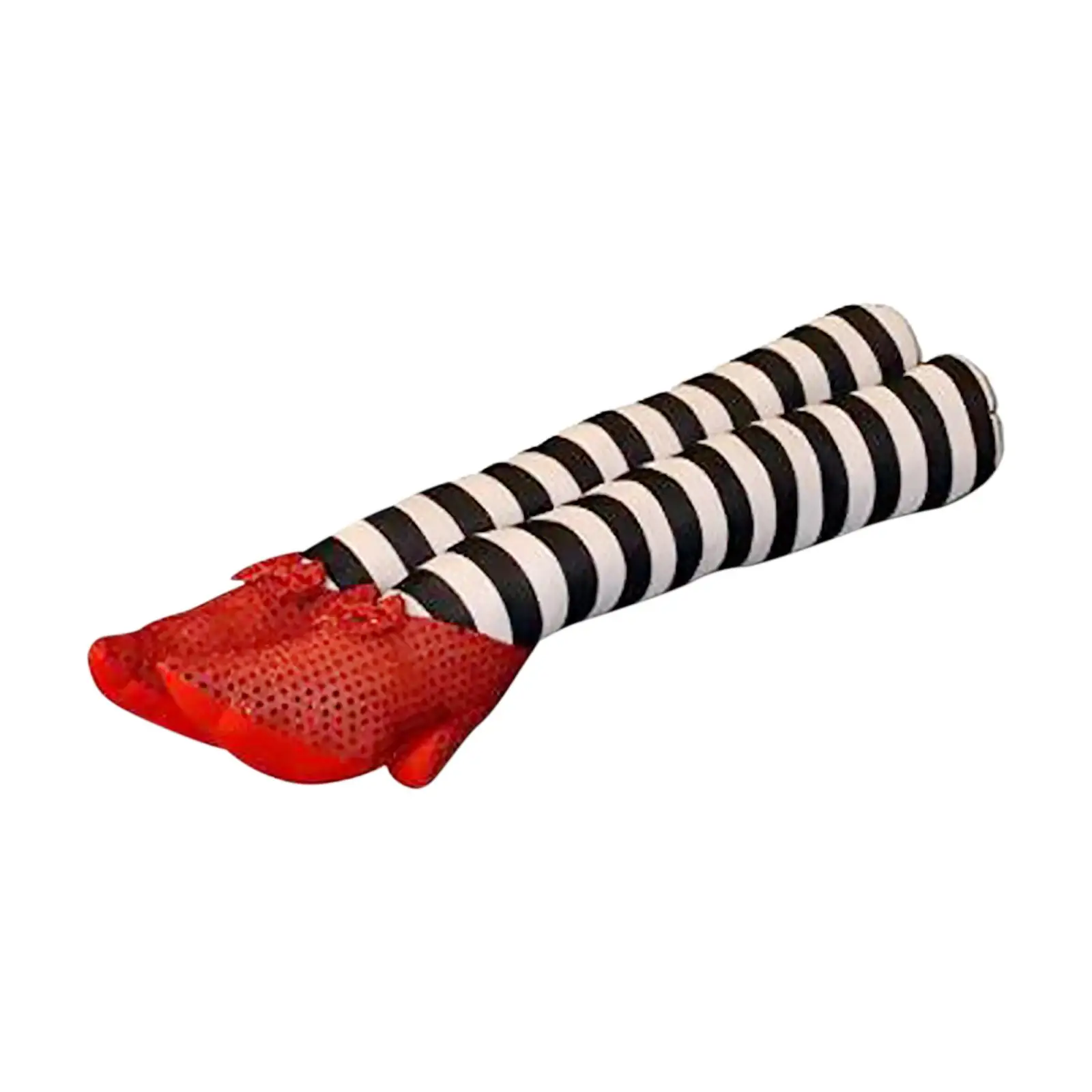 1 Pair Wicked Witch Legs Craft Haunted House Decoration Stripe Pattern Witch Legs Witch Prop for Party Porch Outdoor Door