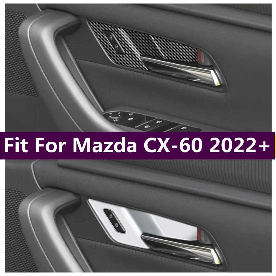 

Fit For Mazda CX60 CX 60 2022 2023 2024 Inner Door Handle Clasing Bowl Decoration Frame Cover Trim Car Accessories