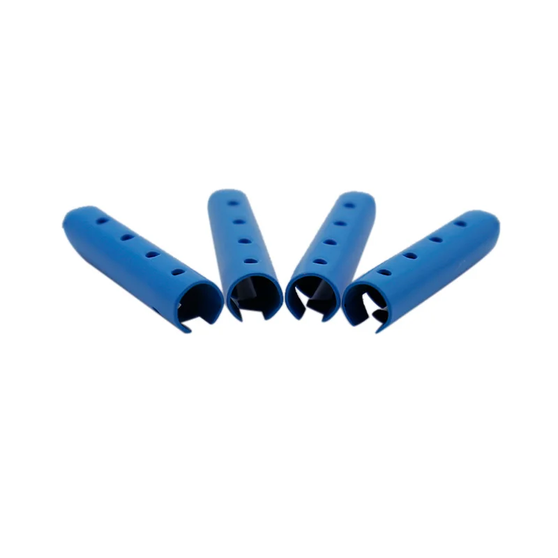 Cool Turquoise/Sapphire Rope Tips 22.4*5MM Durable String Heads Bootlace Canvas Cord Copper Metal Aglets 20pcs/set New Wholesale