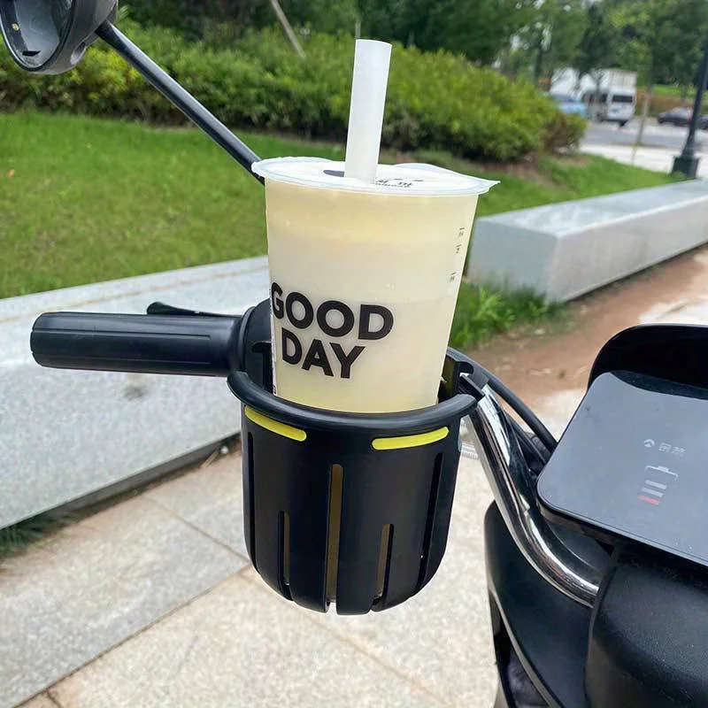 Universal Bike & Scooter Handlebar Cup Holder - Premium Water Bottle Cage