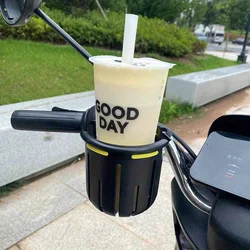 Universal Bike & Scooter Handlebar Cup Holder - Premium Water Bottle Cage (Black)