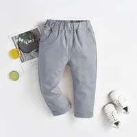 Spring And Autumn Kids Trousers Boys Cotton Pants For Baby Boys Thin White Black Toddler Trousers Casual Clothes Boys Pants 5