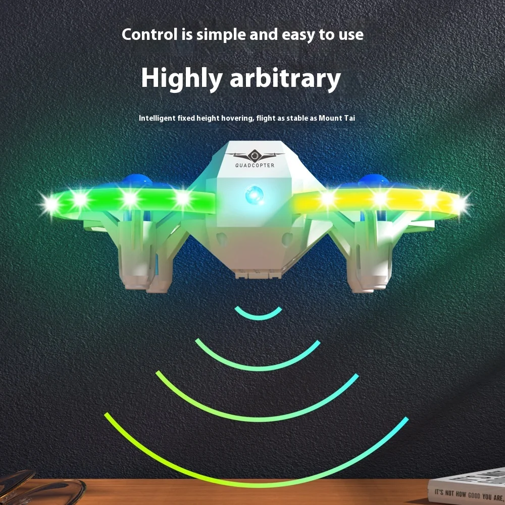 어린이 리모컨 장난감 드론, 사운드 컨트롤 조명, 미니 4 축 UAV 모델 비행기, Kf601 초보자