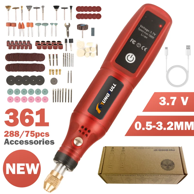 USB Rechargeable Cordless Engraving Pen Wireless Electric Drill Rotary Tool for Jewelry Glass - Portable Handheld Engraver 1