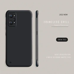 Ultra Slim Matte Colorful Frameless Hard PC Phone Case for Realme GT NEO 5G (Black)