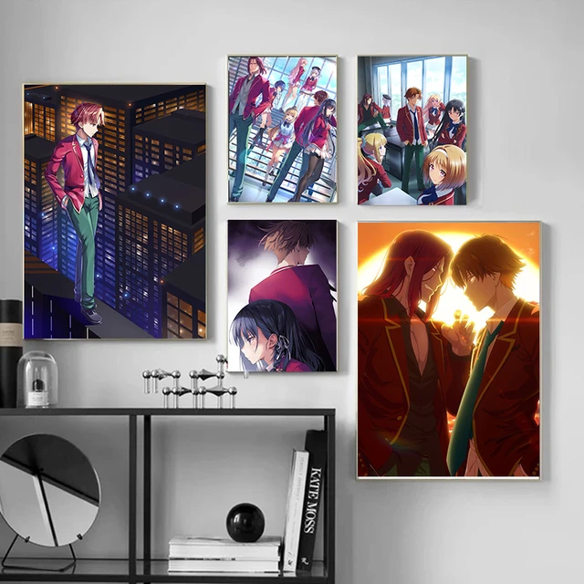 MILLTO Anime Classroom of The Elite Manga Poster for Room Aesthetics  Picture Printing Canvas Wall Art Painting Gift 24x36inch(60x90cm)  Frame-style
