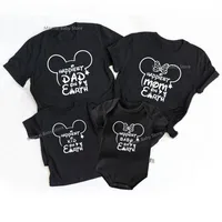 Funny Disney Family Matching Shirts Happiest Dad Mom Kids On the Earth Print Tshirt Baby Rompers Causal Disneyland Trip Outfits 1