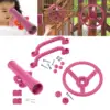 Playground Equipment Pink Set Pirate Telescope Steering Wheel Handle Bars for Jungle Gym Swingset Backyard Treehouse Parts 5
