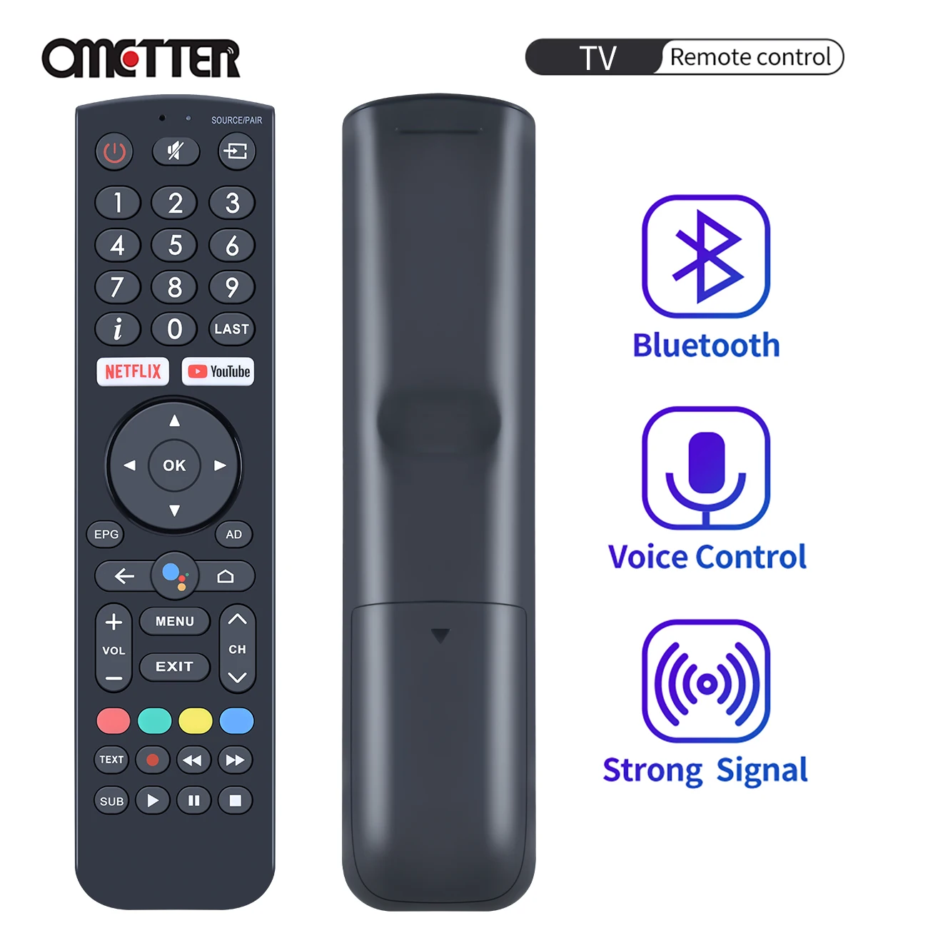 

New Voice Remote Control for Impex 398GM08BEIPN0003PM Smart LCD TV
