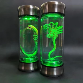 Pot lumineux Alien, spécimen de Xenomorph, pot en verre d'embryon, accessoire de film, réplique, décoration de maison, artisanat de bureau, Sculpture, décoration 1