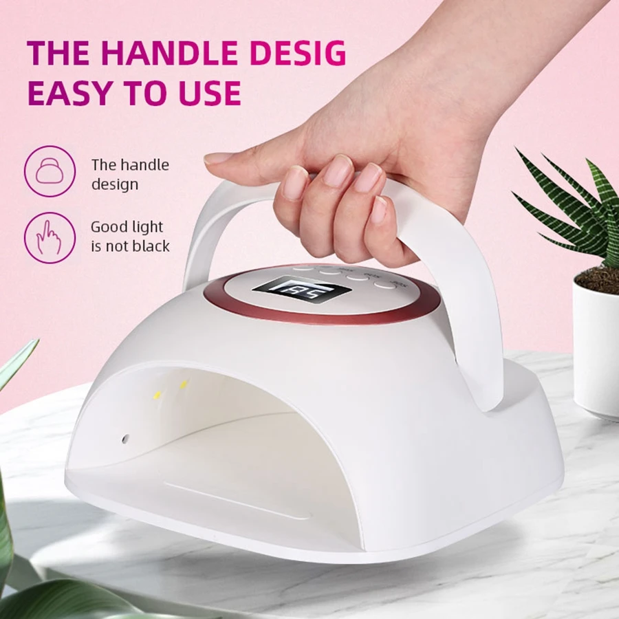 72W Rechargeable UV LED Nail Lamp Professional Lamp for Manicure with 3 Timer Settings  Auto Sensor for Nail Art Tools at Home 5