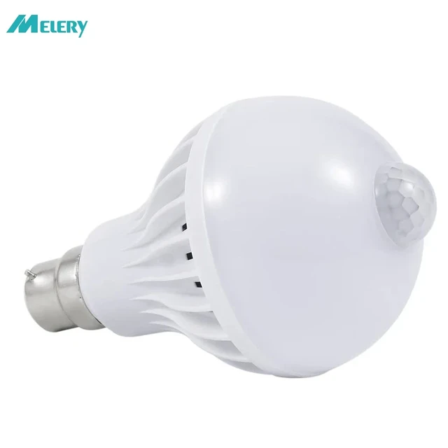 Luz Con Sensor De Movimiento E14 220V Lámpara Led 5W 7W 9W Bombilla Auto  Inteligente Lámpara De Cuerpo Infrarroja Con Las Luces Del Sensor De  Movimiento, Blanco Frío 6000K, E14 5W 