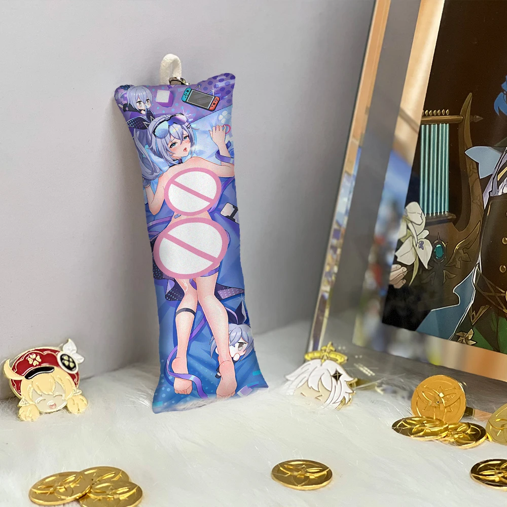 

Honkai Star Rail Silver Wolf Key Chain Pendant Anime Accessories Key Ring Small Body Pillow Phone Bag Pendant Mini Dakimakura