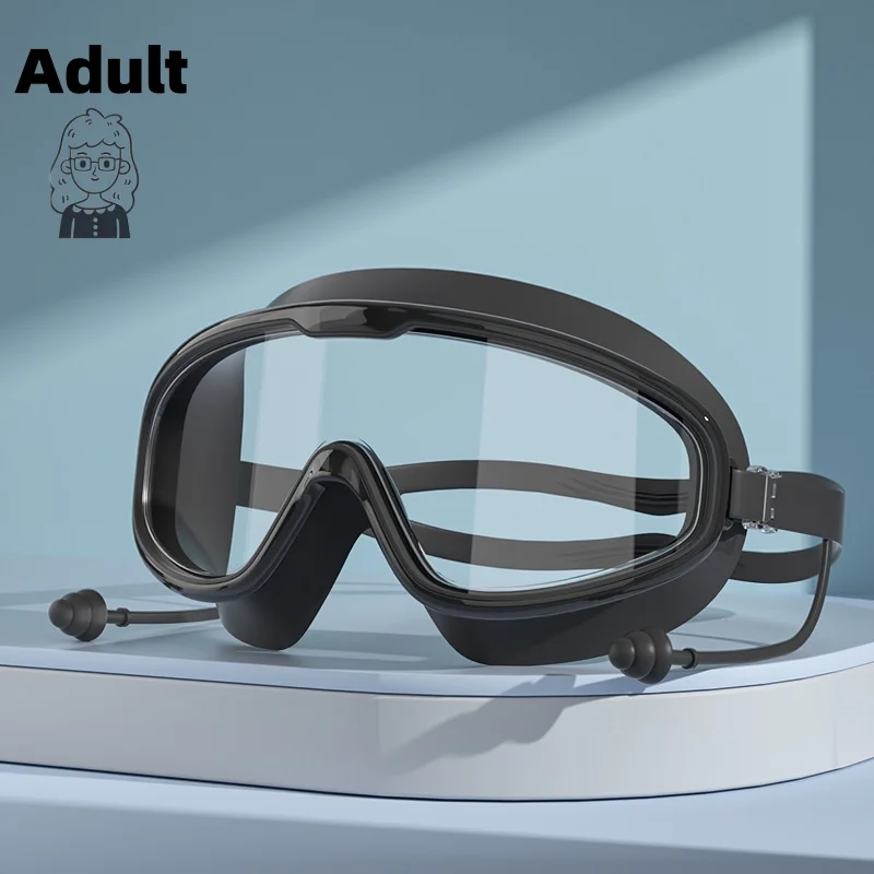 Swimming Goggles Silicone Adult Children High-Definition Electroplated Professional Anti-Fog
