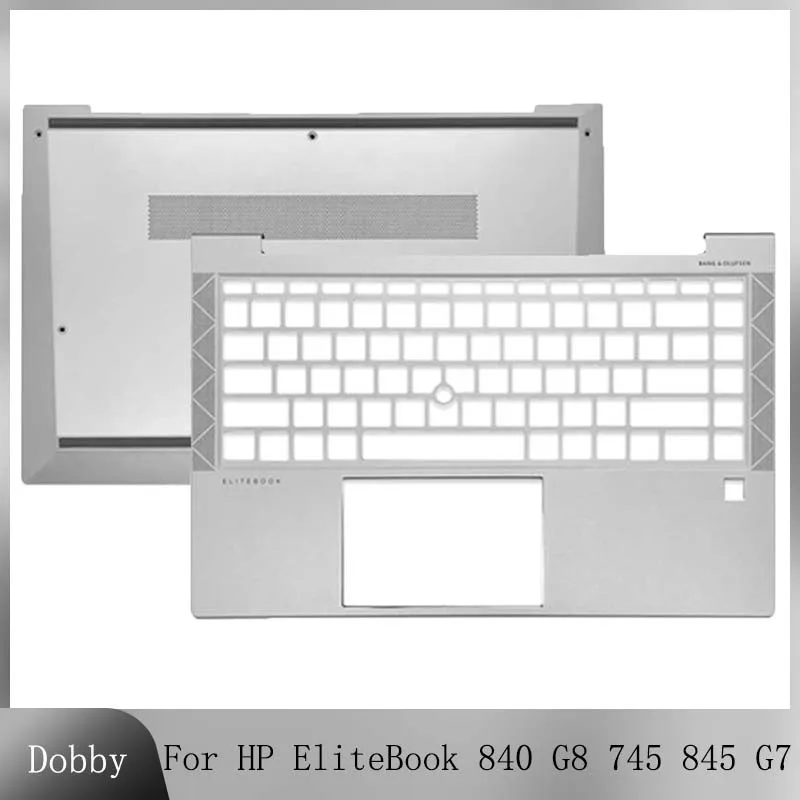 

New For HP EliteBook 840 G8 745 845 G7 Laptop Palmrest Cover Lower Bottom Case Top Keyboard Bezel Frame Silver US UK Version
