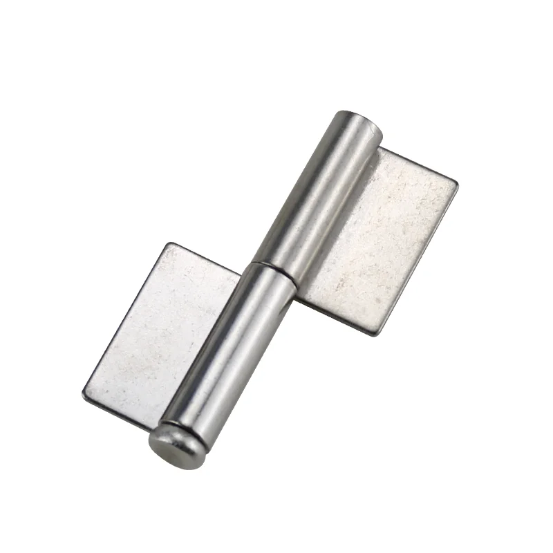 304 Stainless Steel Detachable Non Hole Weld On Hinge For Industrial Machinery Equipment Cabinet Door Concealed Flag Hinge