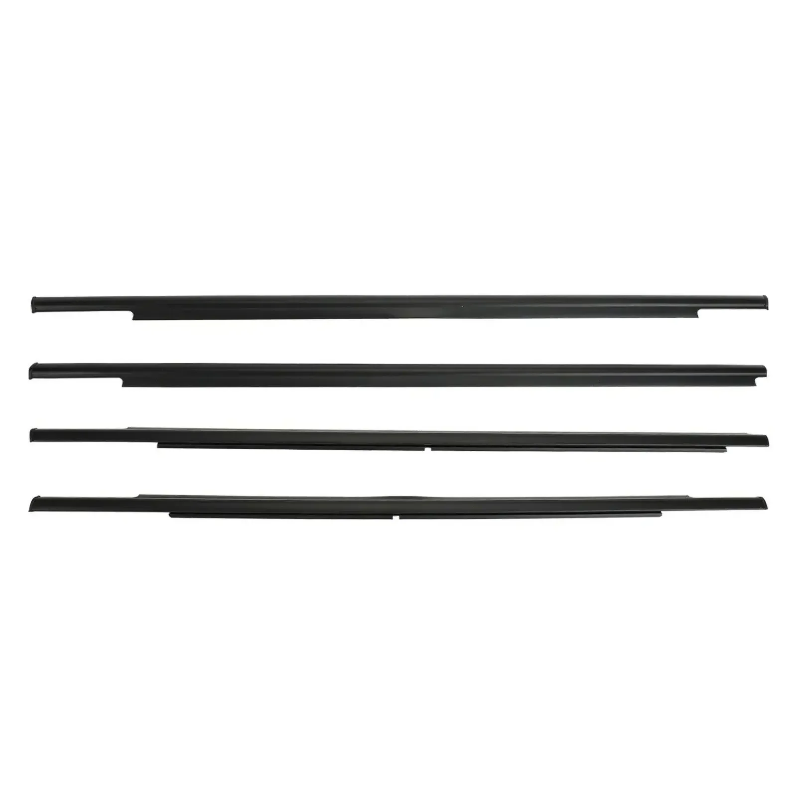 4Pcs Window Glass Weatherstrip Side Door Moulding Trim Seal for Mitsubishi Outlander 2007-2013 5727A007 5727A008