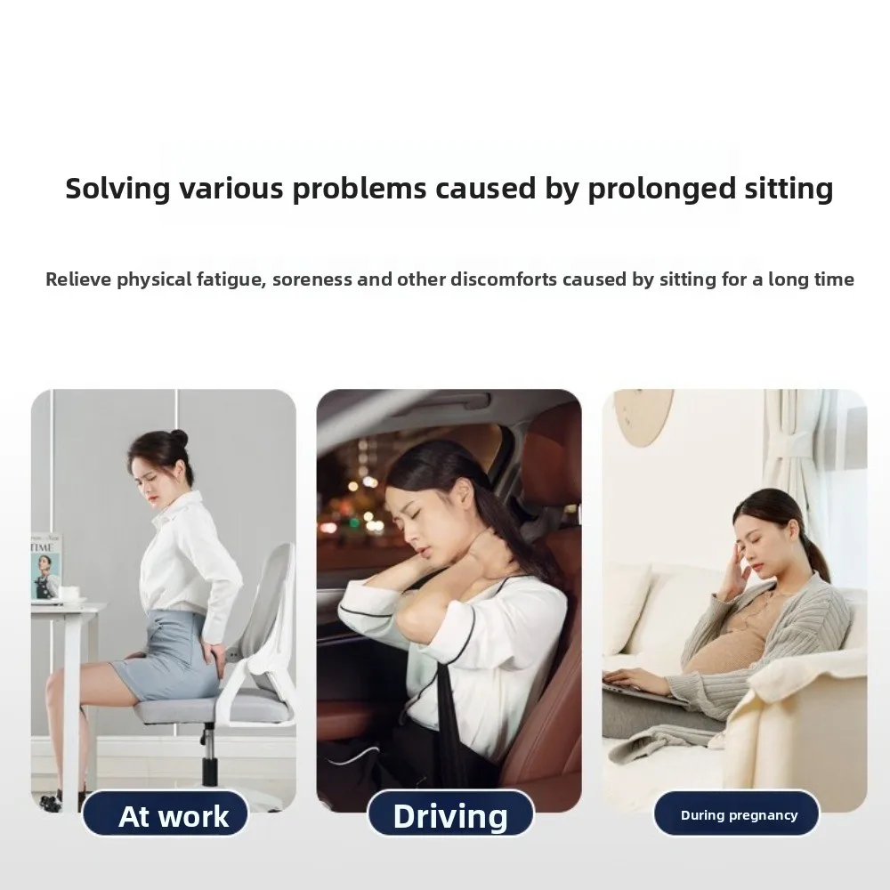 Ergonomic Design High Resilience Cushion Ultra Soft Breathable Tailbone Pillow High Resilience Anti-Slip Car Seat Cushion