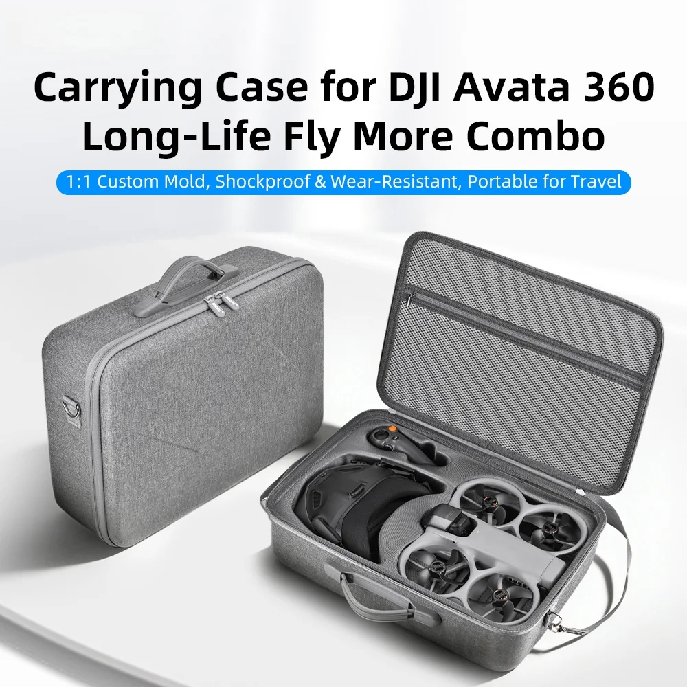 아바타 360 롱라이프 플라이 모어 콤보용 휴대 케이스, DJI 아바타 360 대용량 보관 가방 방진 보호 케이스
