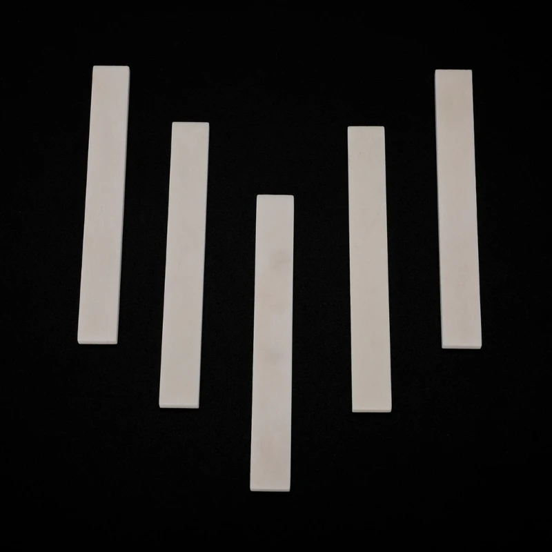 Blank String Gitarre Mutter Gitarre Brücke Sattel Knochen Akustische Gitarre Saite Brücke Sattel Rohlinge Gitarre Ersatzteile – Detail 8